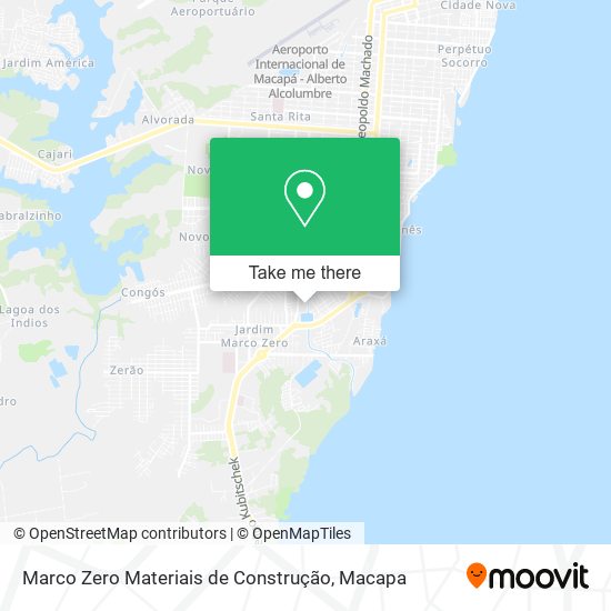 Marco Zero Materiais de Construção map