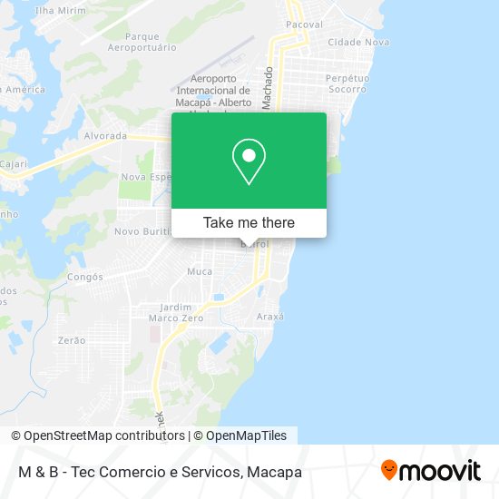 M & B - Tec Comercio e Servicos map