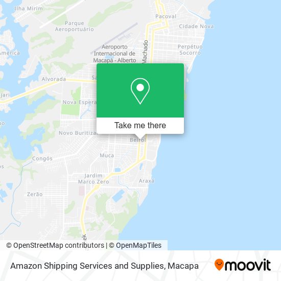 Amazon Shipping Services and Supplies map