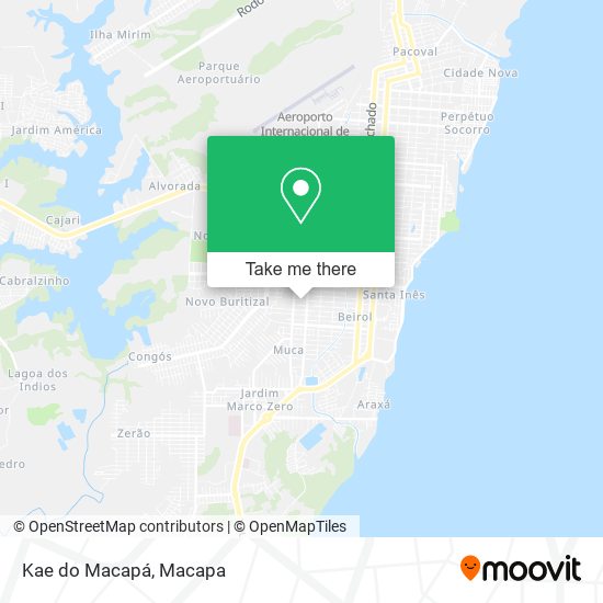 Kae do Macapá map