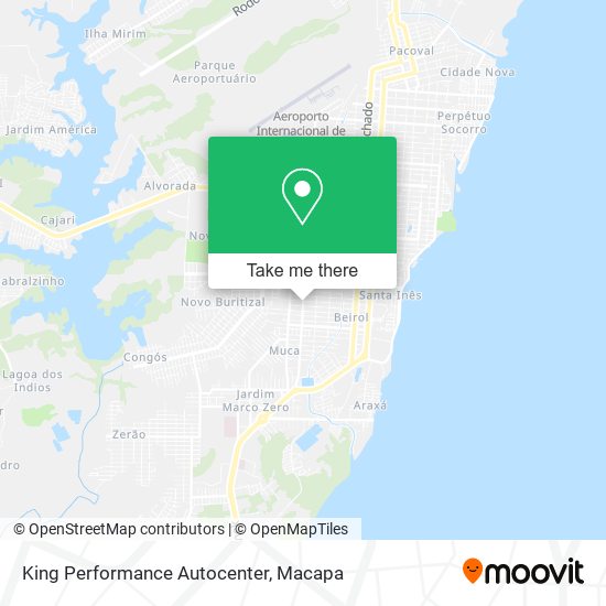 King Performance Autocenter map