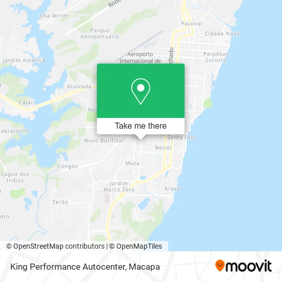 King Performance Autocenter map