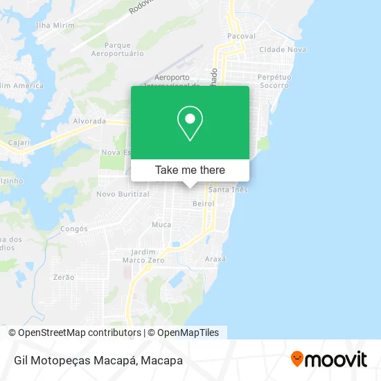 Gil Motopeças Macapá map