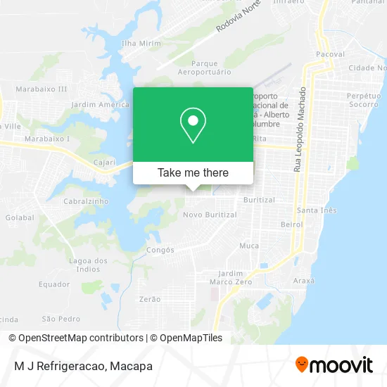 M J Refrigeracao map