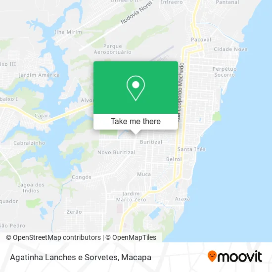 Agatinha Lanches e Sorvetes map