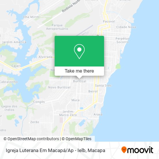 Igreja Luterana Em Macapá / Ap - Ielb map