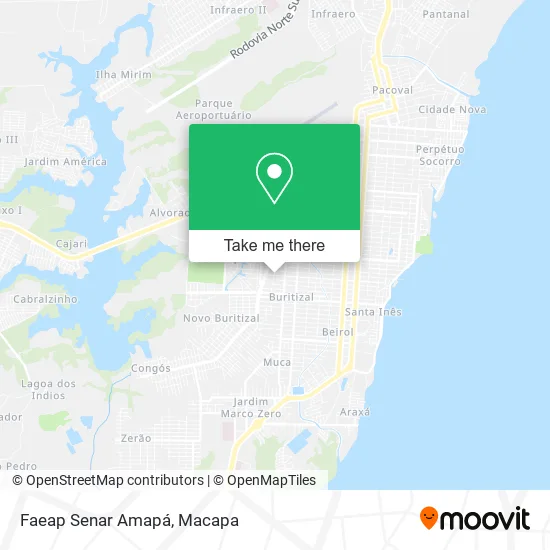 Faeap Senar Amapá map