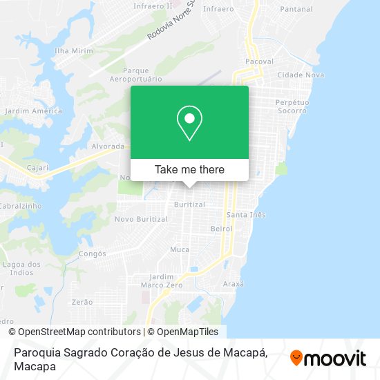 Paroquia Sagrado Coração de Jesus de Macapá map