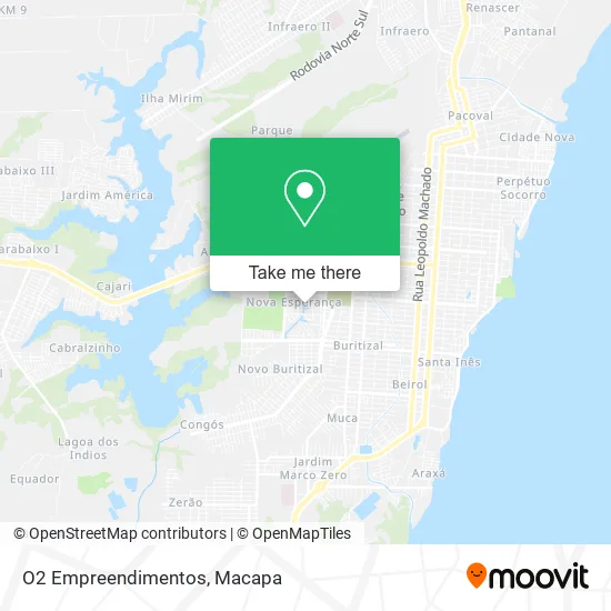 O2 Empreendimentos map