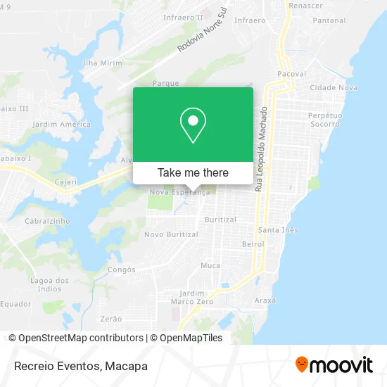 Recreio Eventos map