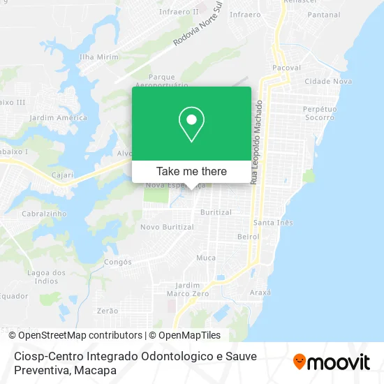 Ciosp-Centro Integrado Odontologico e Sauve Preventiva map