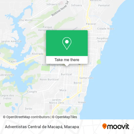 Adventistas Central de Macapá map