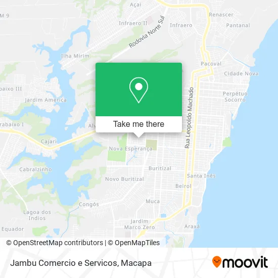 Jambu Comercio e Servicos map
