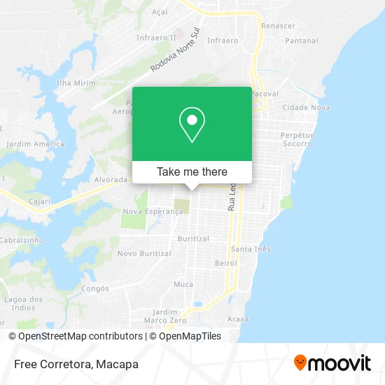 Free Corretora map