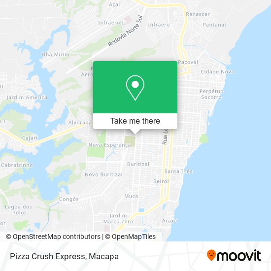 Pizza Crush Express map