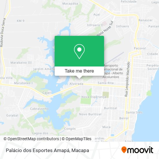 Palácio dos Esportes Amapá map