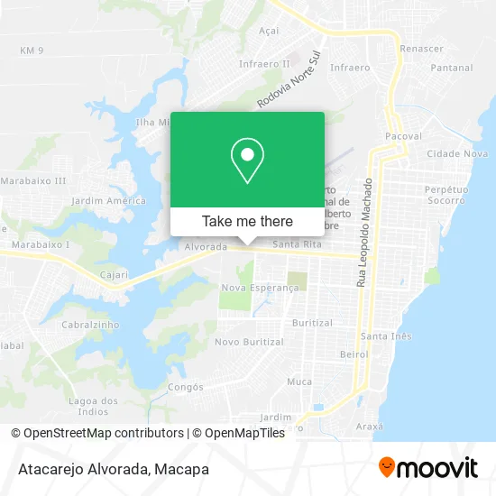 Atacarejo Alvorada map