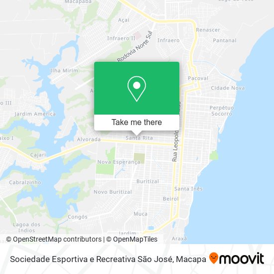 Sociedade Esportiva e Recreativa São José map