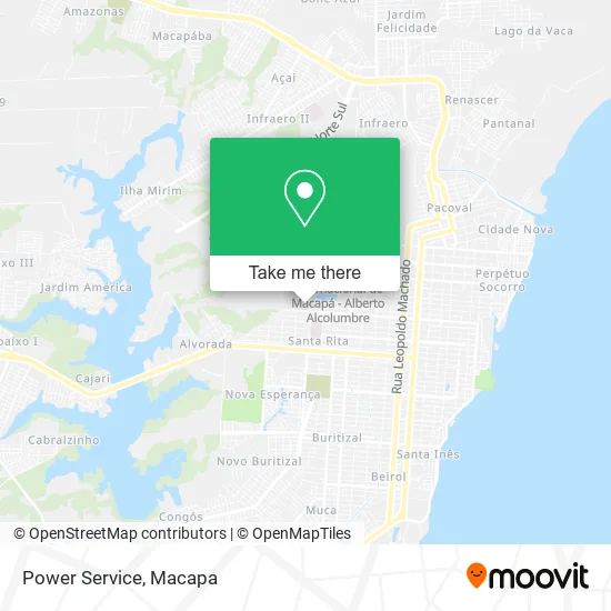 Power Service map