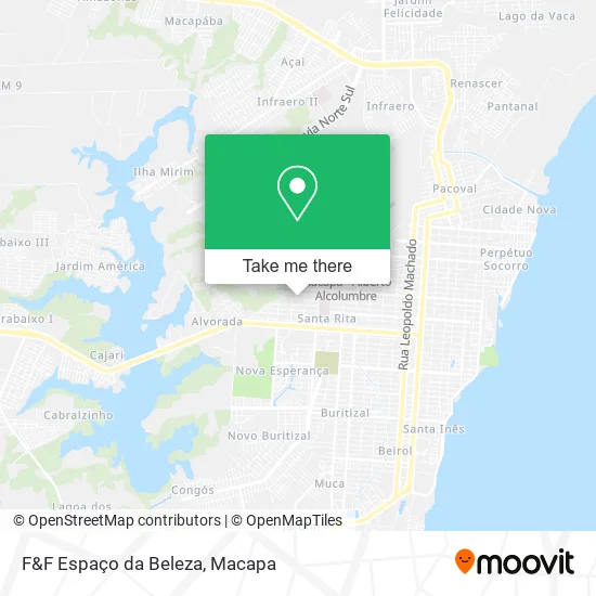 F&F Espaço da Beleza map