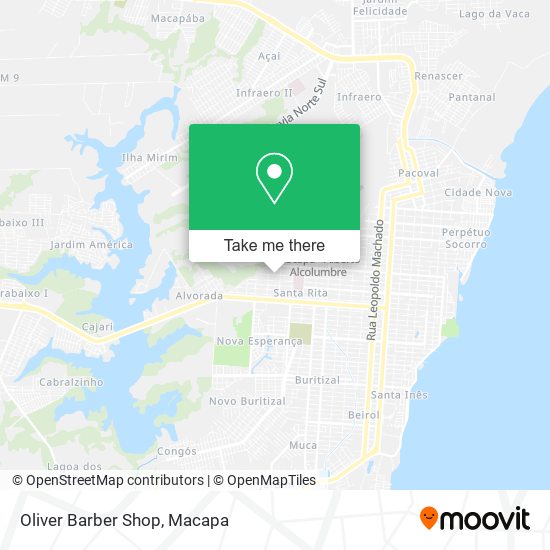 Oliver Barber Shop map
