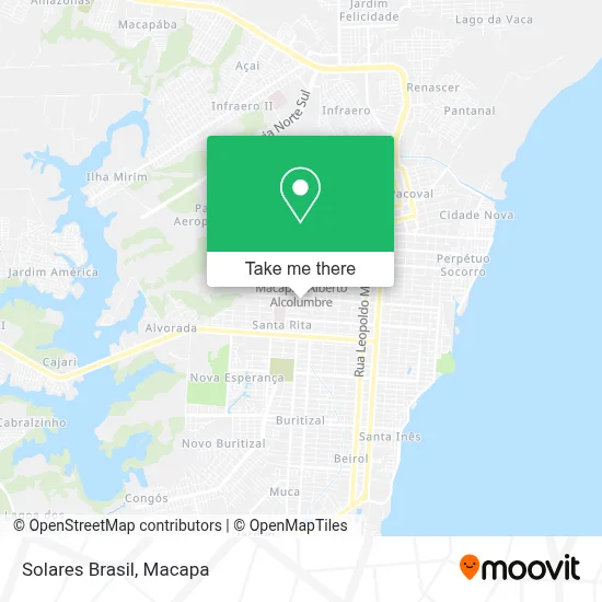 Solares Brasil map
