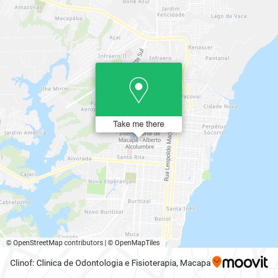Mapa Clinof: Clinica de Odontologia e Fisioterapia