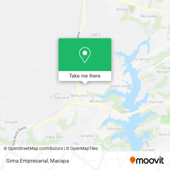 Gima Empresarial map