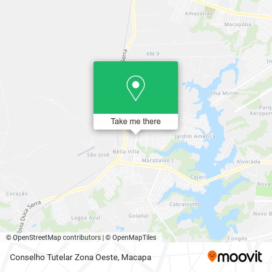 Conselho Tutelar Zona Oeste map