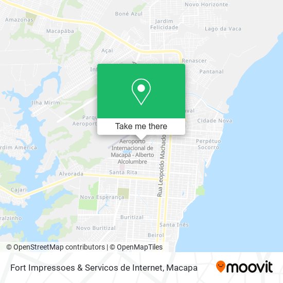 Mapa Fort Impressoes & Servicos de Internet