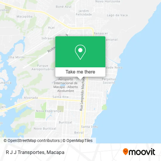 R J J Transportes map