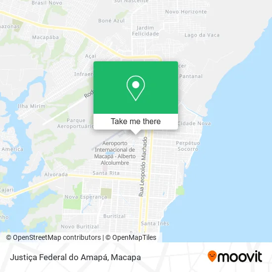 Justiça Federal do Amapá map