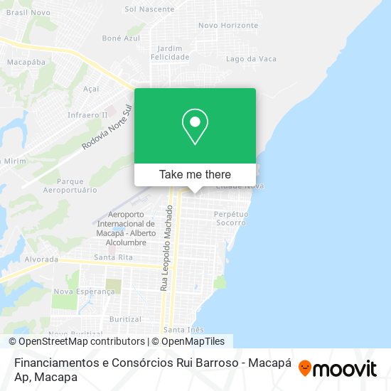 Financiamentos e Consórcios Rui Barroso - Macapá Ap map