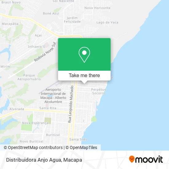 Distribuidora Anjo Agua map