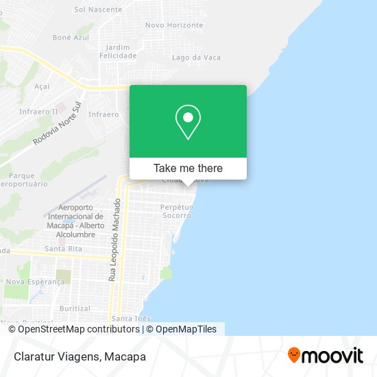 Claratur Viagens map