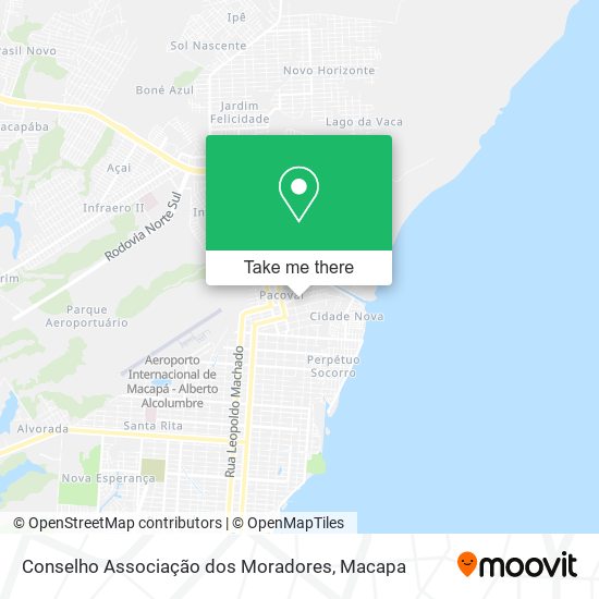 Mapa Conselho Associação dos Moradores