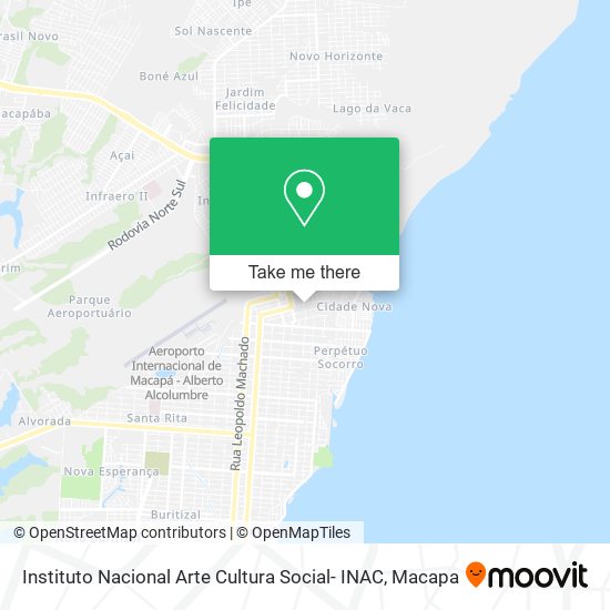 Mapa Instituto Nacional Arte Cultura Social- INAC