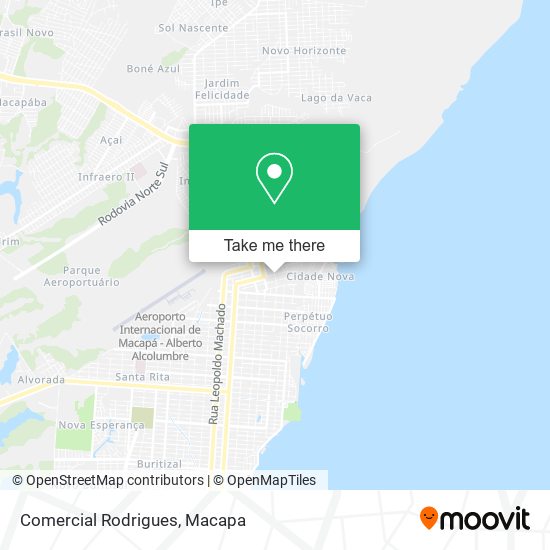 Comercial Rodrigues map