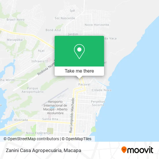 Zanini Casa Agropecuária map