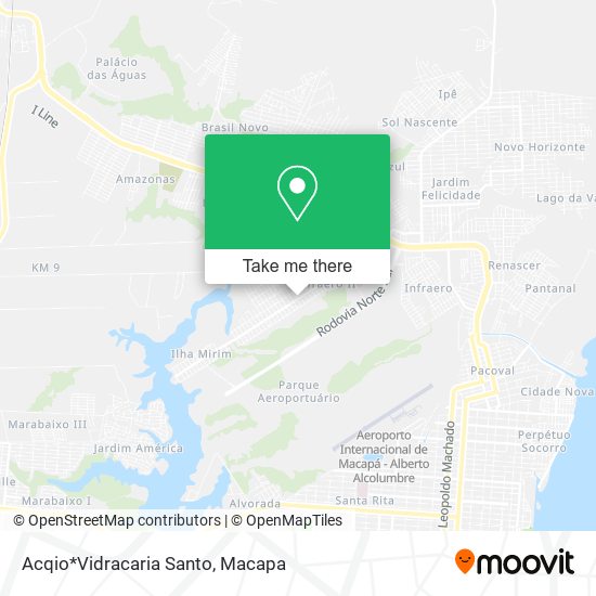 Acqio*Vidracaria Santo map