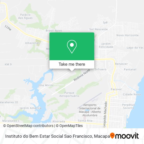 Instituto do Bem Estar Social Sao Francisco map