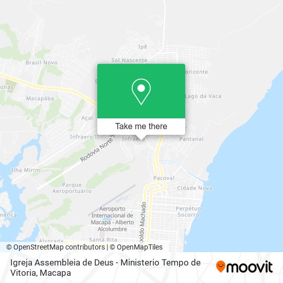 Igreja Assembleia de Deus - Ministerio Tempo de Vitoria map
