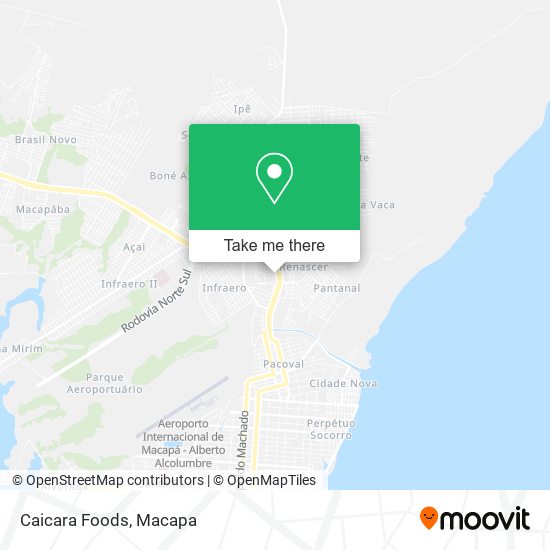 Caicara Foods map