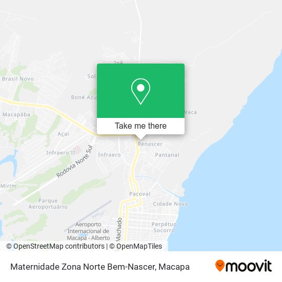 Maternidade Zona Norte Bem-Nascer map