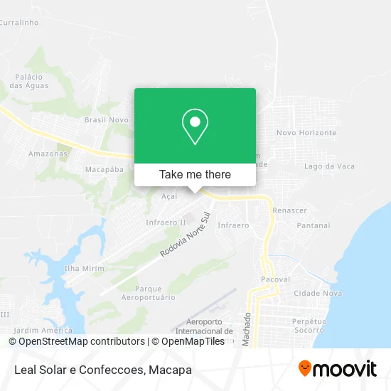 Leal Solar e Confeccoes map