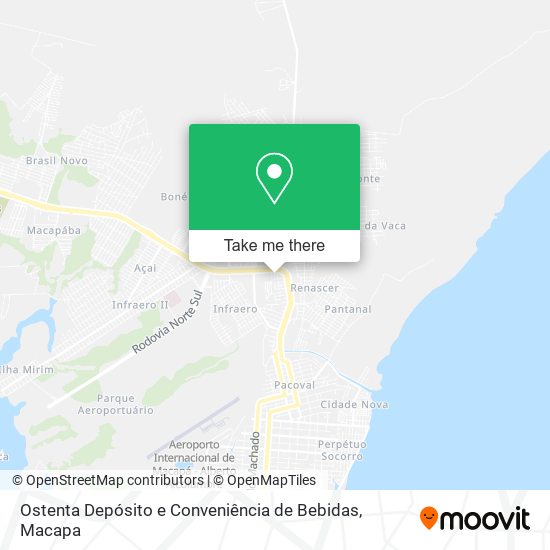 Ostenta Depósito e Conveniência de Bebidas map