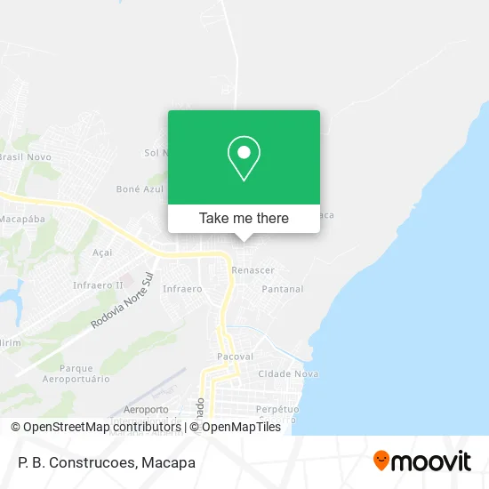 P. B. Construcoes map