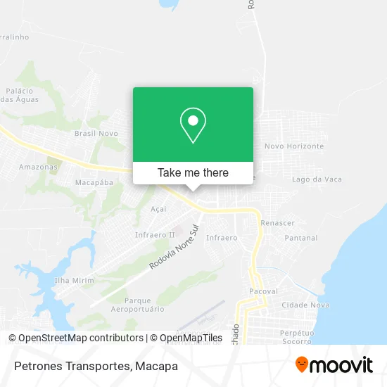 Petrones Transportes map