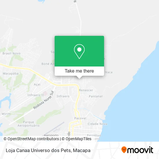 Loja Canaa Universo dos Pets map