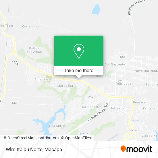 Wlm Itaipu Norte map